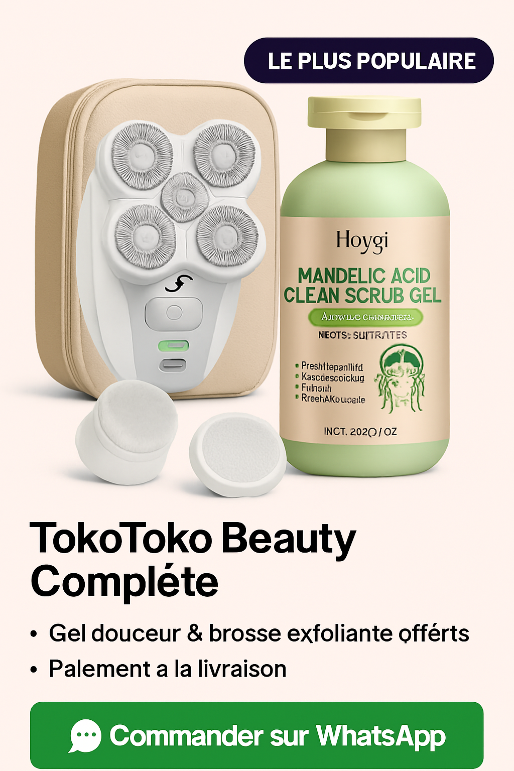 Kit Premium TokoToko Beauty – Rasoir + Gel Apaisant